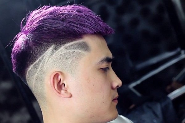 Kiểu kẻ vạch tóc nam đơn giản mà đẹp