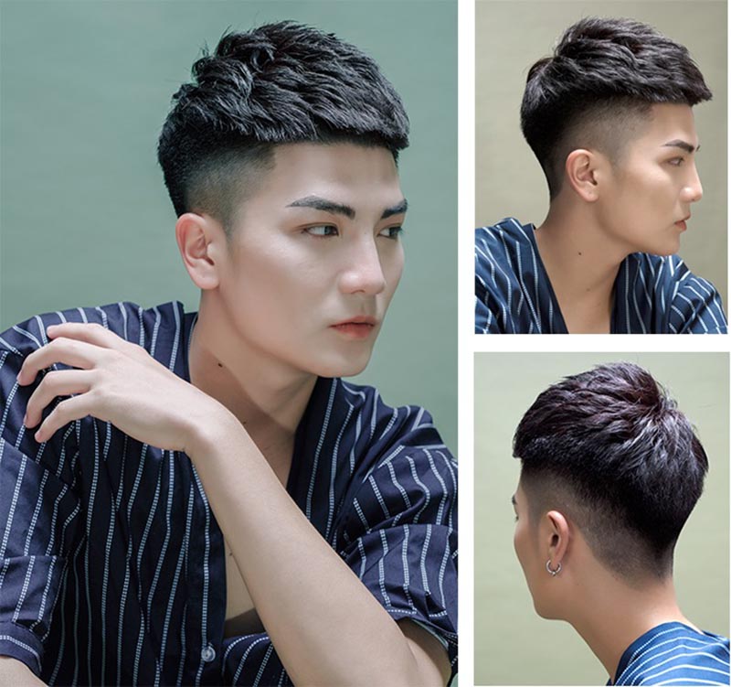 Kiểu tóc nam ngắn đơn giản đẹp Spiky