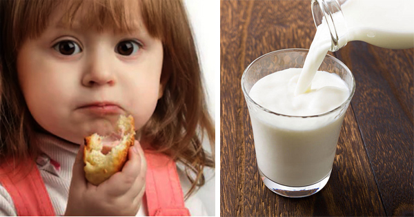 bánh ngọt với sữa tươi