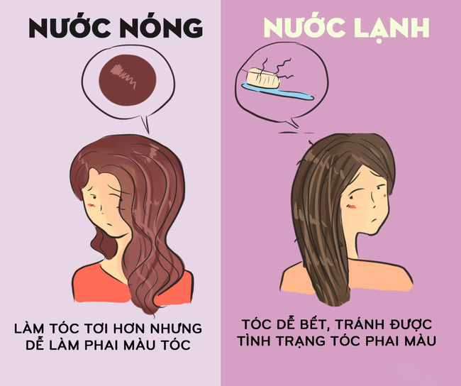 goi dau bang nuoc nong lanh