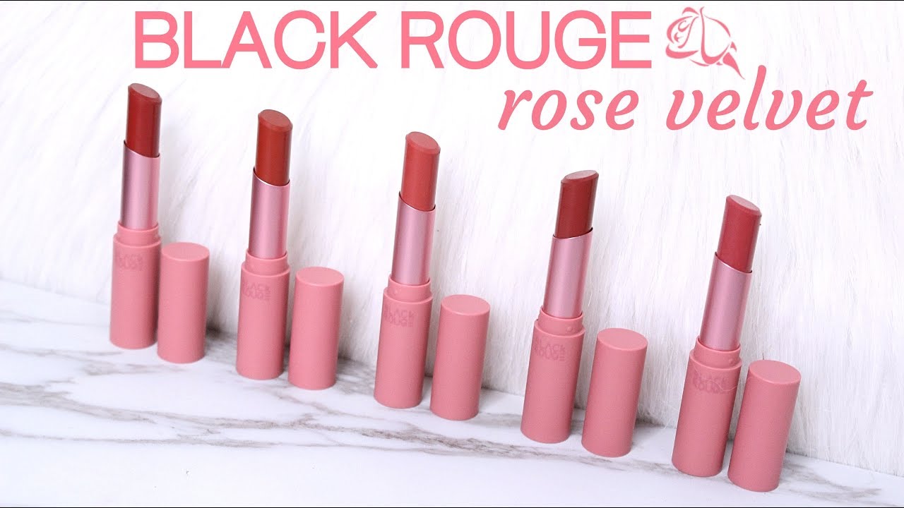 Black Rouge Rose Velvet Lipstick