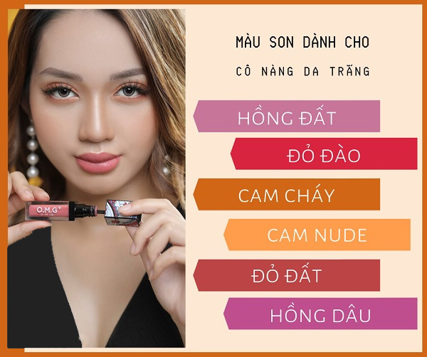 Lựa chọn thỏi son theo màu da