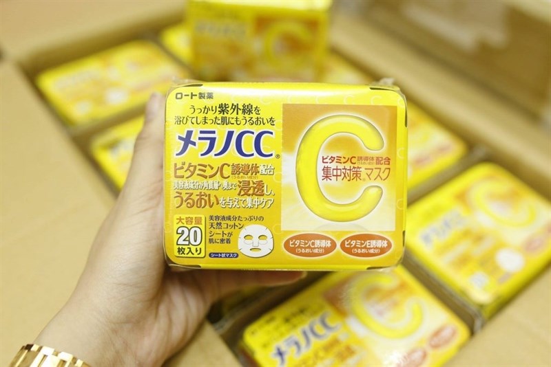 Mặt nạ dưỡng trắng Melano CC Rohto Intensive Measures Facial Sheet Masks (20 miếng)