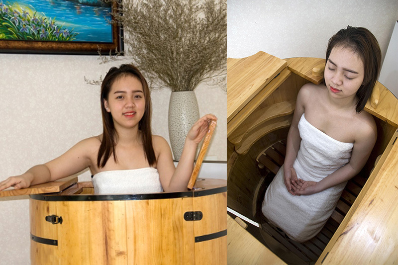 Xông bằng lá thảo dược lấy lại vóc dáng