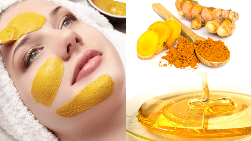 Dùng mặt nạ nghệ và mật ong