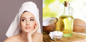 gội đầu với dầu dừa