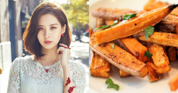 seohyun ăn khoai lang để giảm cân cấp tốc
